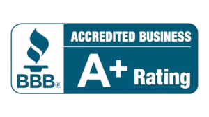 BBB Accredited Business – A+ Rating Better Business Bureau Accredited Business logo with A+ Rating